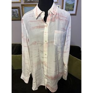 WOMENS RAILS Kate Sunburst Tie Dye 100% Silk Size Top Small FLAW READ